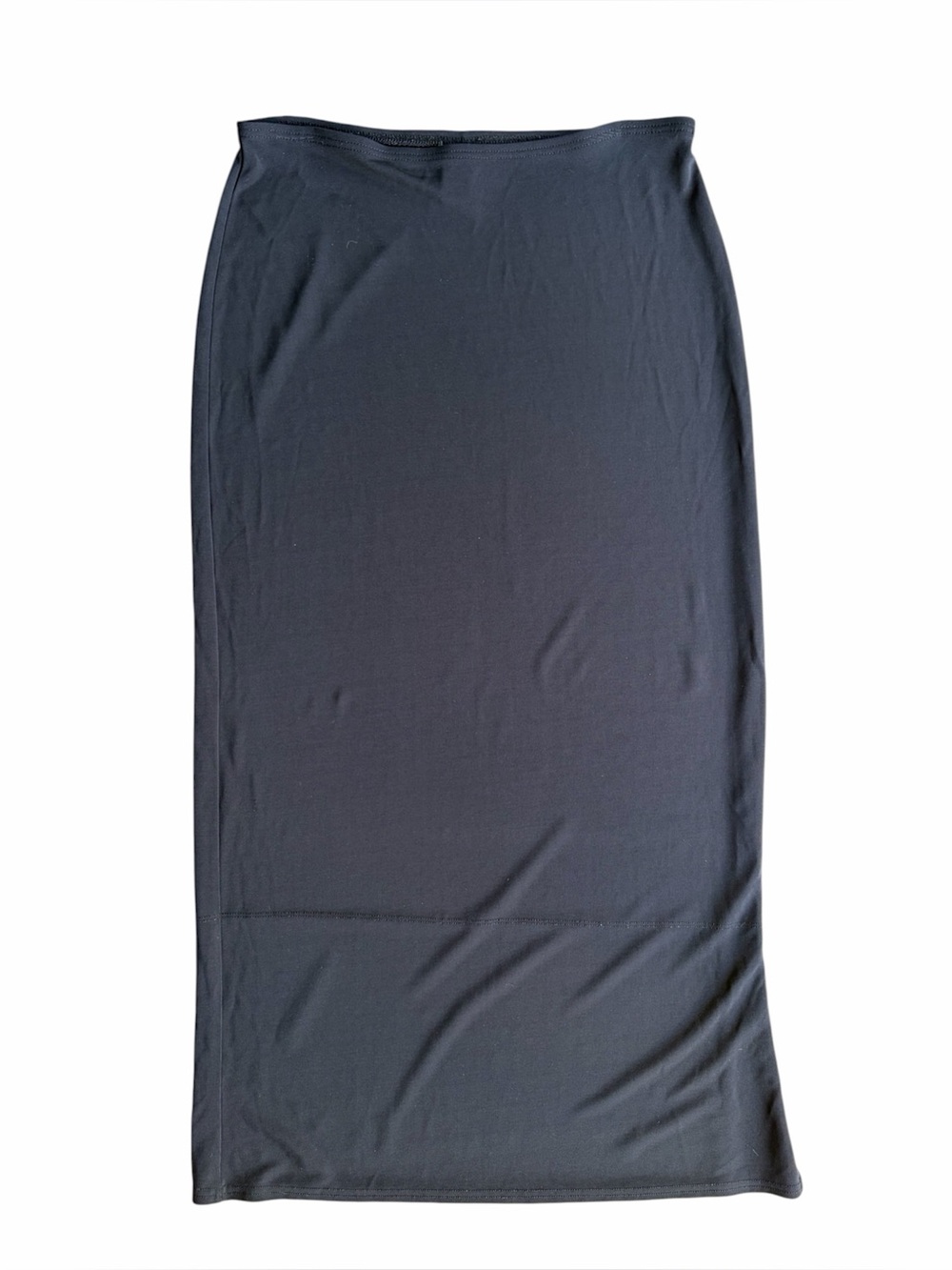 Gap 1999 Vtg slinky maxi skirt size medium stretchy solid black
